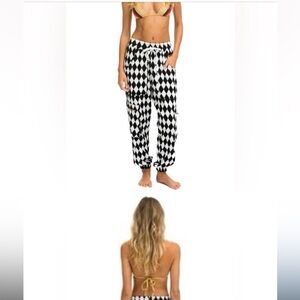 Aviator Nation Diamond Checkered Pant